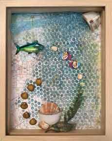 fish with coffee cup