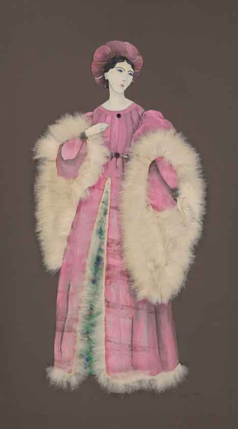 Renaissance Lady in pink dress