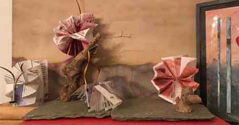 Accordian folded books