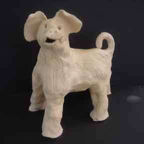 Small ceramic dog