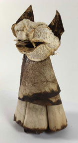 Coffee Cats made out of coffee filters and dried orange skins